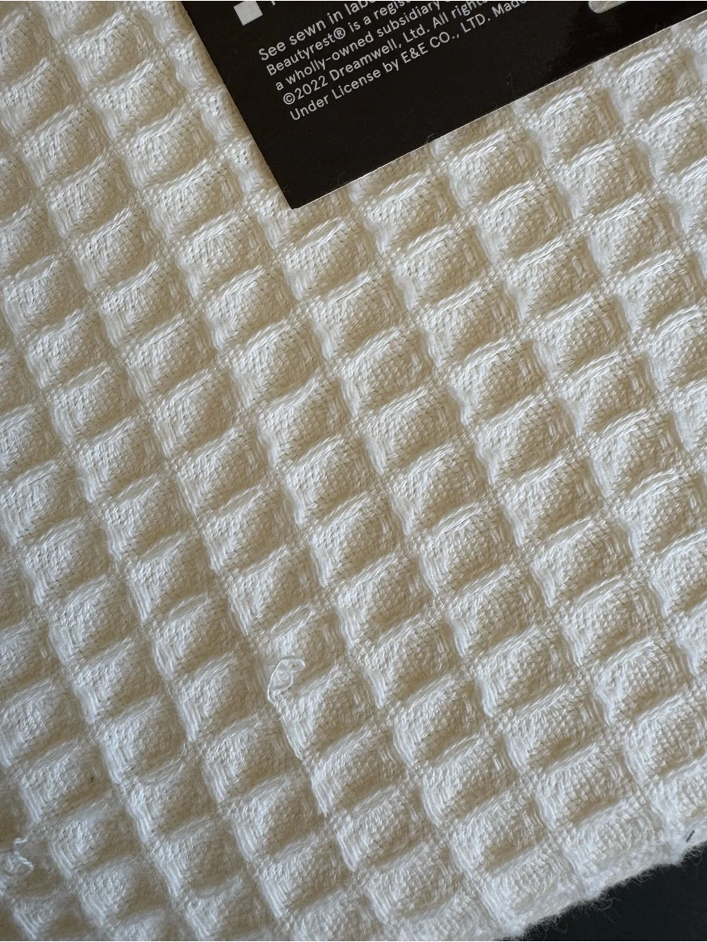 Beautyrest Blanket Waffle Weave Cotton Khaki Full/Queen Lightweight